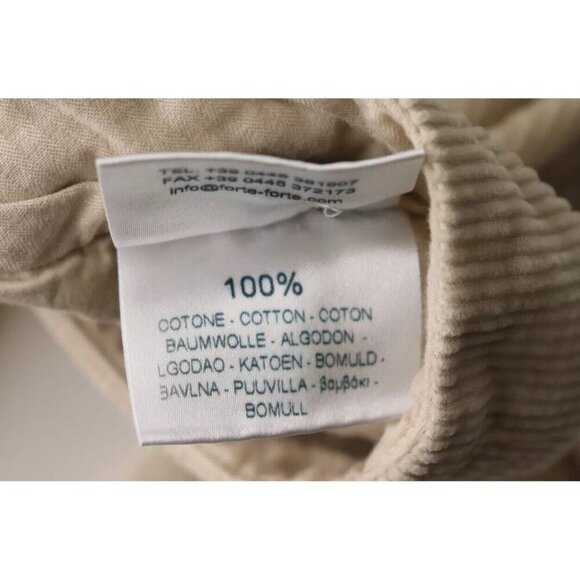 Forte Forte Women's US6 Beige Corduroy Pants Low Rise Slim Crop Trousers $540 - Picture 5 of 7